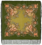 Павловопосадский платок «Вечерний сад» (Арт. 1488-10)