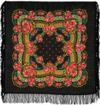 Павловопосадский платок «Маков цвет» (Арт. 155-18)