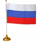 Флаг со штоком на подставке