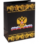 Пакет подарочный "Россия" (тиснение)